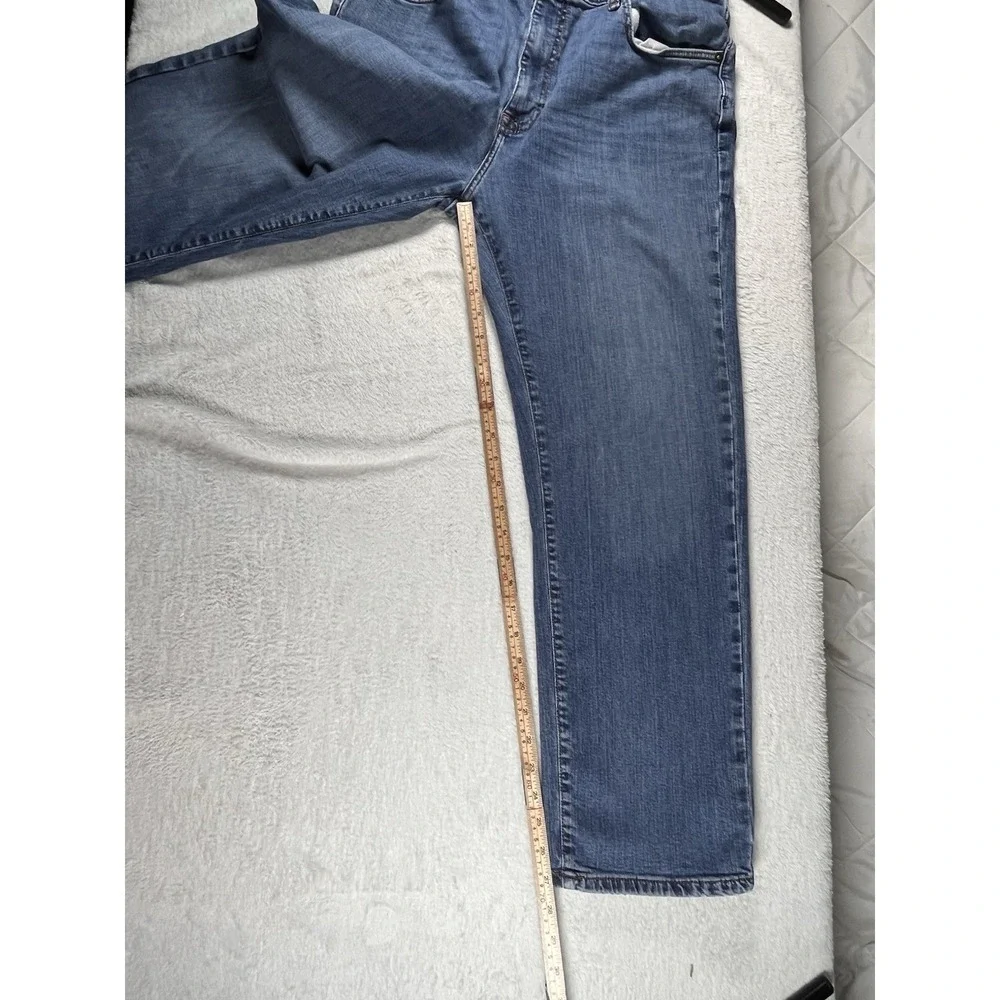 Tommy Hilfiger Denim Jeans Mens 38 Light Wash Straight Fit Stretch Classic Y2K